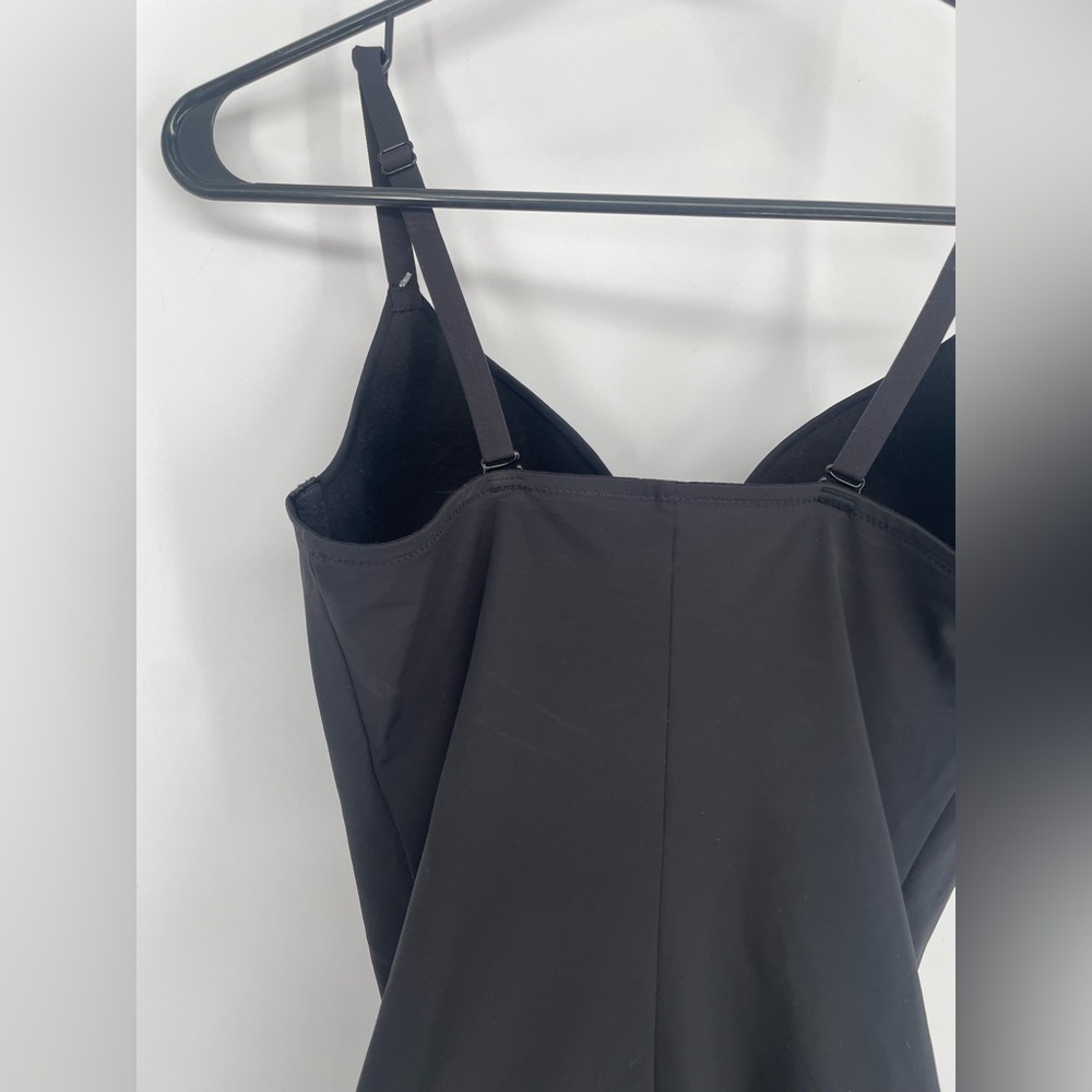 Maidenform Black Floral Print Fitted Stretch Shapewear Bodysuit - Picture 7 of 14